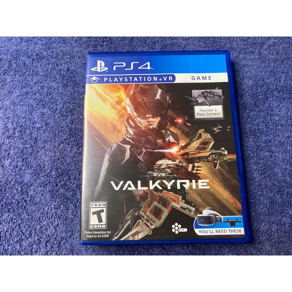EVE Valkyrie VR Sony PlayStation 4 2016 Disc and Case Tested PSVR